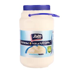 ماست دبه ای تازه 4 درصد چربی 2200 گرمی هراز
