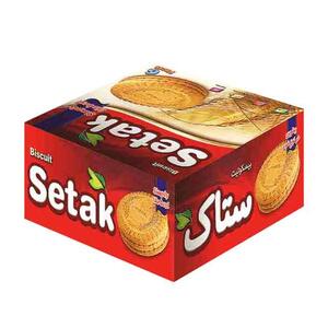 بیسکویت جو با عصاره توت طرح خورشید 370 گرمی ستاک