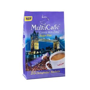 کافی میکس 2*1 بدون شکر 25 عددی مولتی کافه