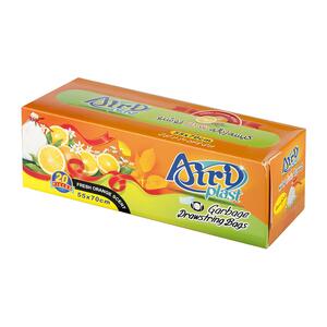 کیسه زباله بنددار متوسط پرتقال 20 عددی 70*55 آیری پلاست