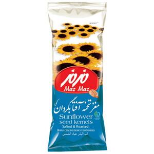 مغز تخمه آفتابگردان نمکی 35 گرمی مزمز