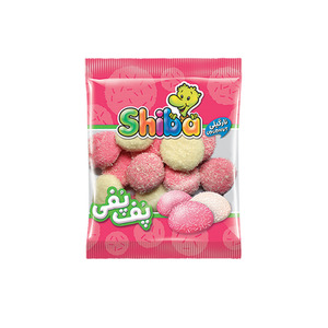 پاستیل پف پف نارگیلی 50 گرمی شیبا