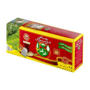 چای سیاه کیسه ای ساده 25 عددی دوغزال