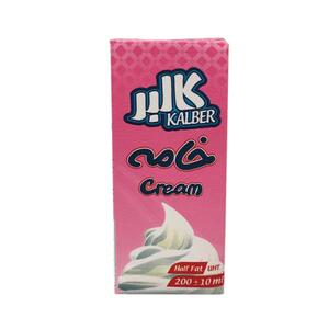 خامه ساده تتراپک 200 گرمی کالبر