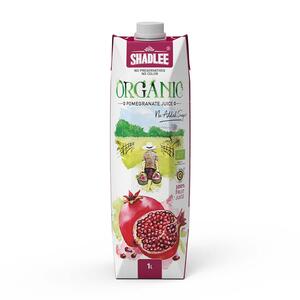 آب انار ارگانیک بدون شکر 1 لیتری شادلی