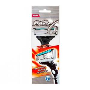 تیغ 6 لبه صابوندار 1 عددی پاکتی مردانه دورکو