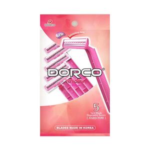 تیغ 2لبه صابوندار پاکتی 5 عددی زنانه دورکو