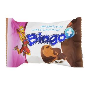 کیک قلبی دورنگ غنی شده با ویتامین دی 35 گرمی بینگوپلاس