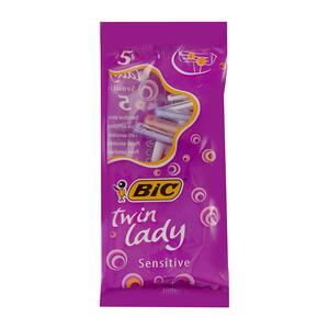 تیغ 2 لبه لیدی پاکتی 5 عددی زنانه بیک