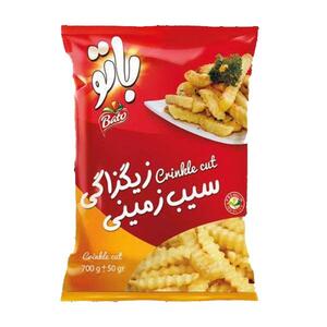 سیب زمینی خلالی زیگزاگ 10*10 منجمد 750 گرمی با تو