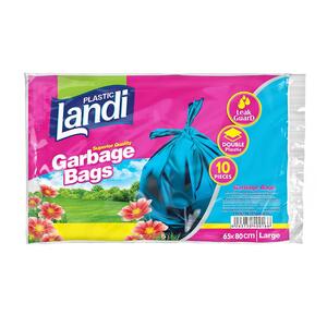 کیسه زباله شیت بزرگ 10 عددی 80*65 لندی