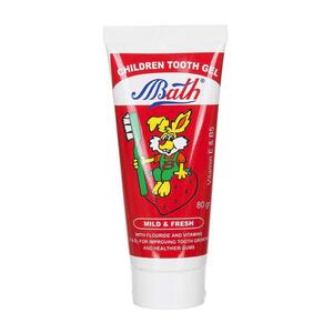 خمیردندان ژله ای توت فرنگی کودک 80 گرم بس