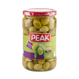 زیتون سبز ممتاز 650 گرمی پیک