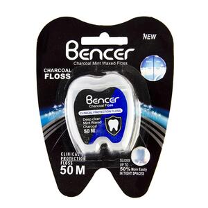 نخ دندان زغالی 50 متری بنسر