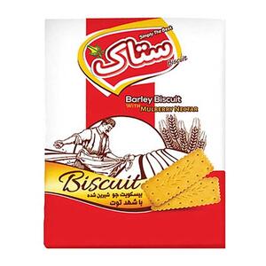 بیسکویت جو با عصاره توت طرح خوشه 180 گرمی ستاک