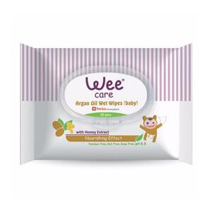 دستمال مرطوب کودک حاوی عصاره گیاهی دربدار 20 عددی وی