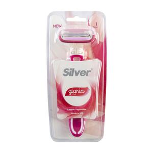 تیغ 5 لبه صابوندار 1 عددی زنانه مدل گلوریا سیلور