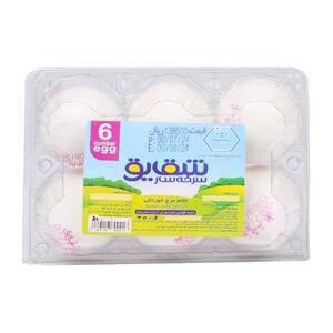 تخم مرغ 6 عددی شقایق سرخه سار