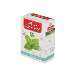 چای سبز جعبه مقوایی نعنا100 گرمی دو غزال