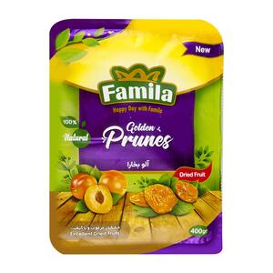 آلو بخارا وکیومی 400 گرمی فامیلا