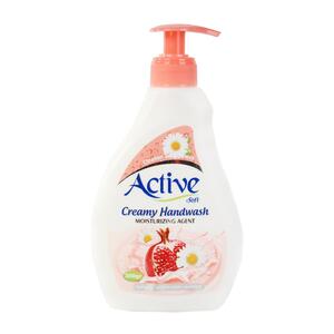 مایع دستشوئی کرمی صورتی 350 گرمی اکتیو