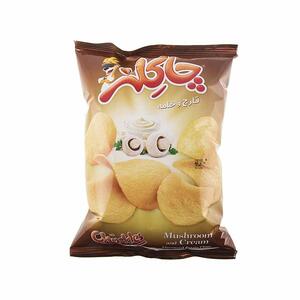 چیپس قارچ و خامه 50 گرمی چاکلز