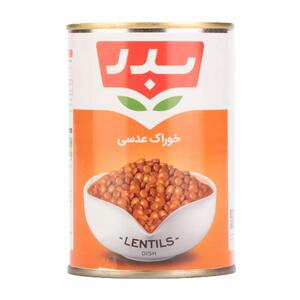 کنسرو خوراک عدسی 420 گرمی بدر