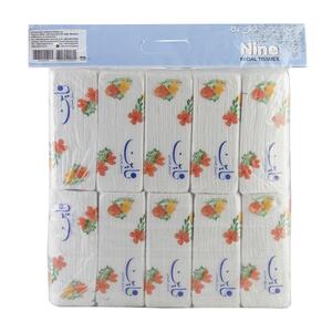 دستمال کاغذی سافت پک 100 برگ 2 لایه 10 عددی ناین
