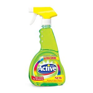 شیشه پاک کن سبز 500 گرمی اکتیو