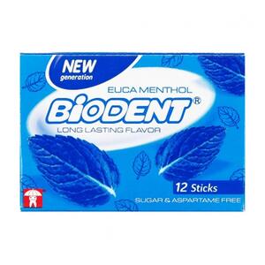 آدامس با طعم اکامنتول بدون شکر 12 عددی بایودنت