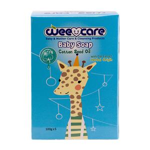 صابون بچه حاوی روغن پنبه دانه 100 گرمی وی کر