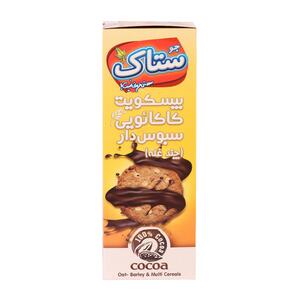 بیسکویت سبوسدار چندغله کاکائویی 370 گرمی ستاک