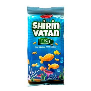 بیسکوییت پتی بور طرح ماهی 70 گرمی شیرین وطن