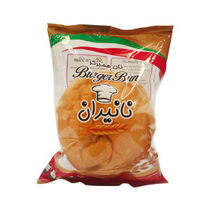 نان همبرگر تکی فرانسوی 90 گرمی نانیران