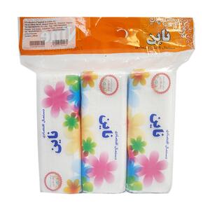 دستمال کاغذی سافت پک 100 برگ 2 لایه 3 عددی ناین