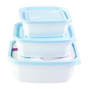 ظرف فریزری فامیلی 3 سایز بزرگ پلاستیکی مهروز