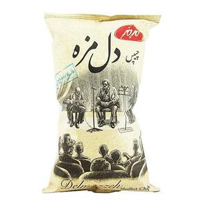 چیپس دل مزه موسیر 90 گرمی مزمز