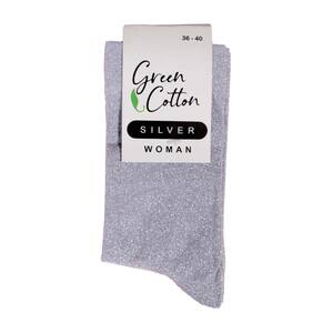 جوراب زنانه ساق بلند پنبه گرین کوتون