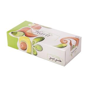 دستمال کاغذی 100 برگ 2 لایه طرح صدف حریر