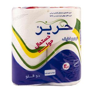 دستمال حوله 2 رول 4 لایه حریر