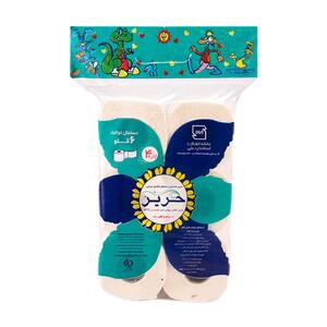 دستمال توالت 6 رول 4 لایه حریر