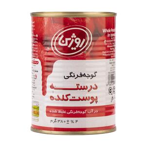 کنسرو گوجه درسته پوست کنده 380 گرمی روژین