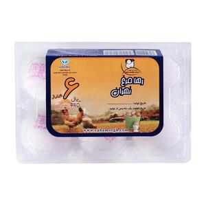 تخم مرغ 6 عددی رها مرغ