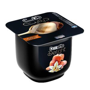 دسر دولایه وانیلی با سس کارامل 100 گرمی دنت