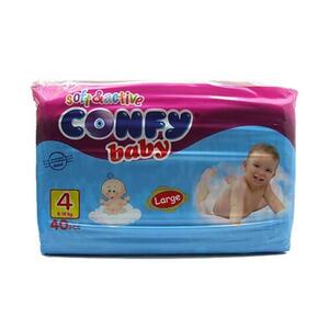 پوشک بچه جمبو سایز4 بزرگ 40عددی کانفی بیبی