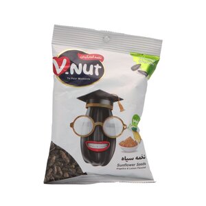 تخمه آفتابگردان سیاه با طعم گلپر و لیمو 105 گرمی وی نات