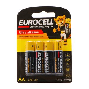 باتری قلمی آلکالاین 4 عددی یوروسل