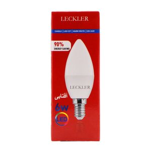 لامپ ال ای دی شمعی آفتابی6 وات لکلر