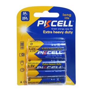 پک باتری کربن زینک 4 قلم و 4 نیم قلم پی کی سل