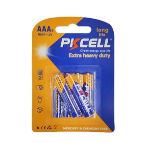 باتری نیم قلمی کربن زینک 6 عددی پی کی سل